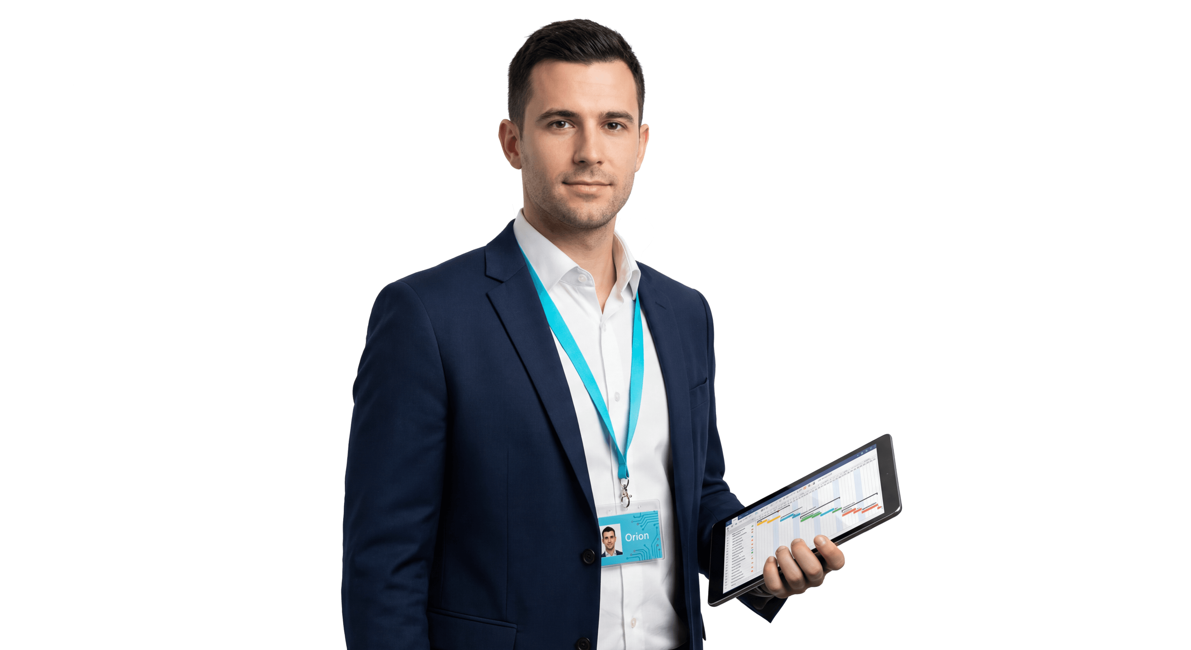 KI-Agent mit Tablet-Dashboard